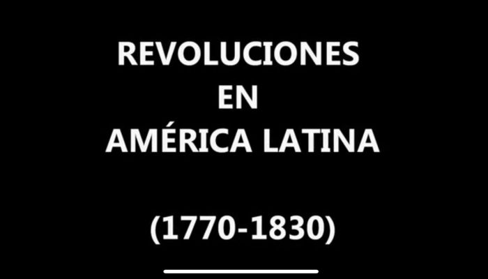 Las revoluciones en latinoamérica